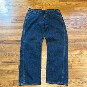 Lee Mens 38 X 34 Denim Carpenter Blue Jeans Dungarees 2887910 pants